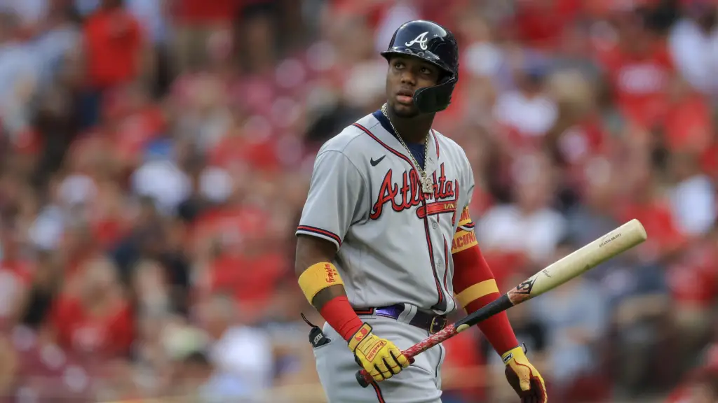 Ronald Acuña after his at-bat