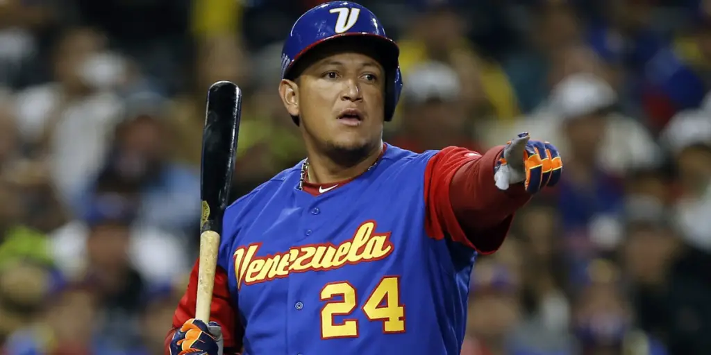 Venezuela Miguel Cabrera White Gold 2023 World Baseball Classic