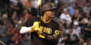 Padres Star Manny Machado in At-Bat on the Road
